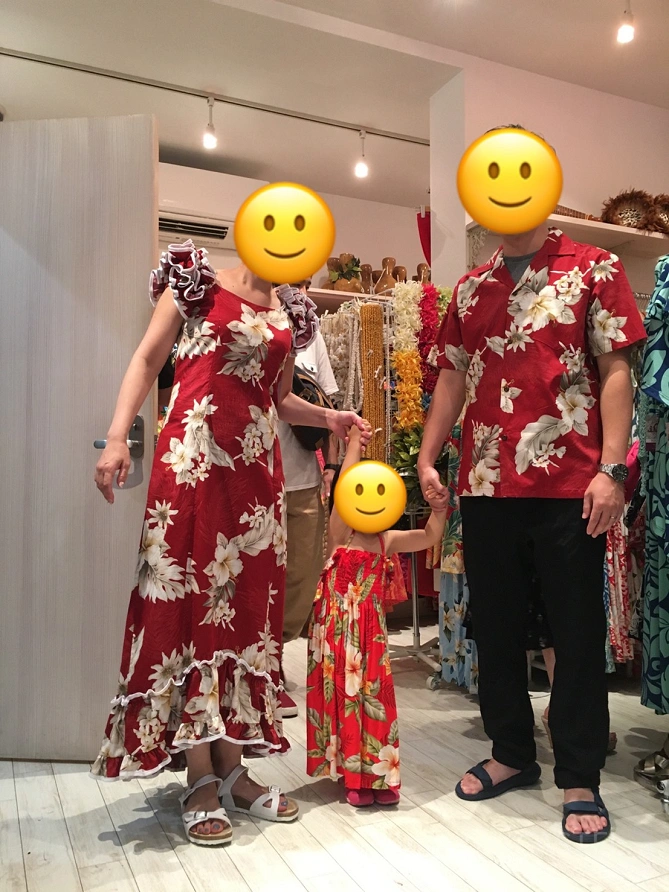 ムームーの試着（アロハアウトレット横浜元町店）