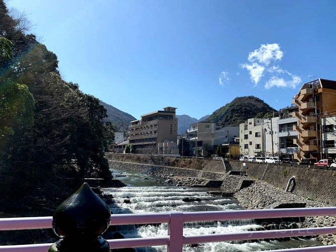 箱根湯本駅周辺の景色