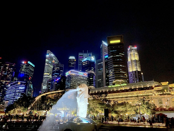 シンガポールの夜景