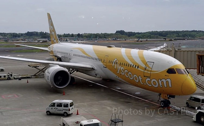 スクートの飛行機