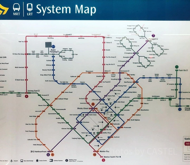 MRTの路線図