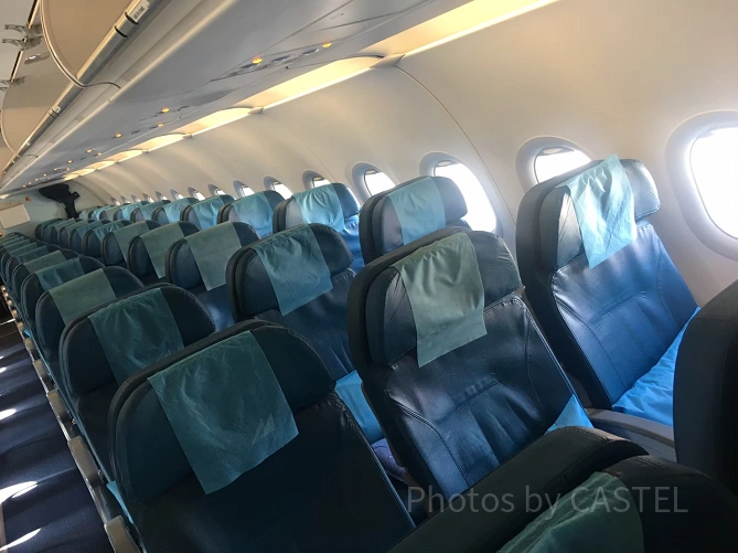 フィリピン航空の機内
