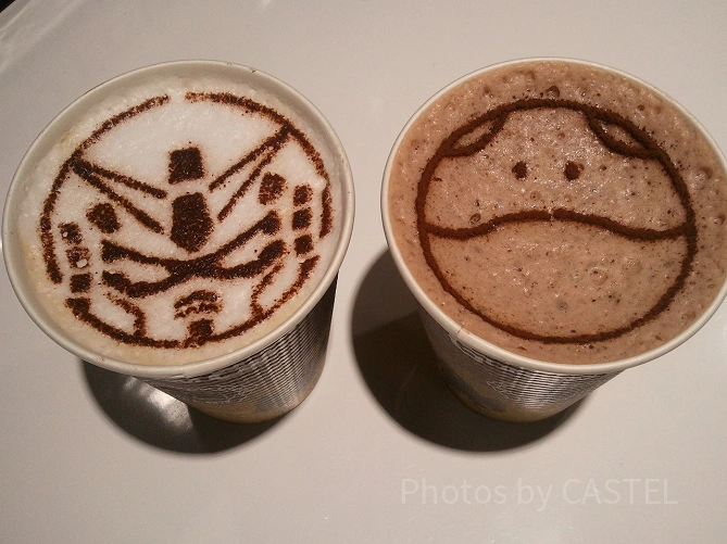 ガンダムカフェのラテアート