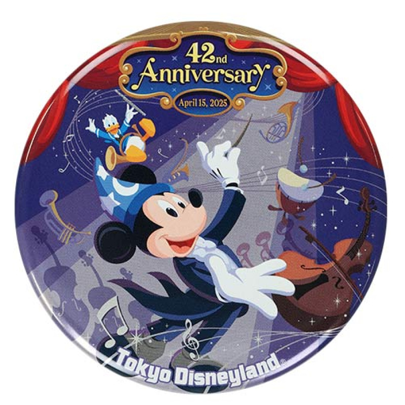 カンバッジ(ディズニーランド42周年グッズ)