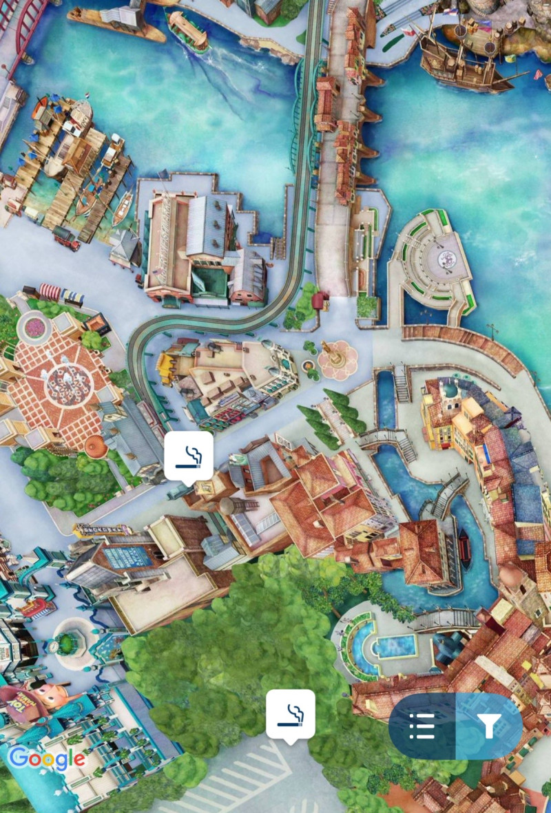 ディズニーシーの喫煙所