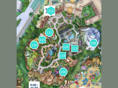 ファンタジースプリングスの地図