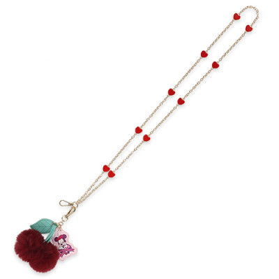 スマートフォンアクセサリーストラップ付(ミニーさくらんぼグッズ)