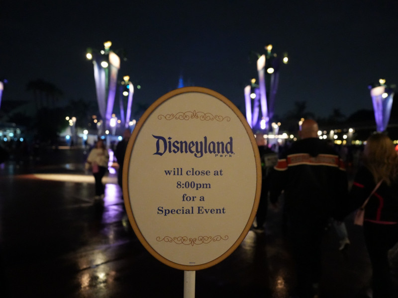 カリフォルニアアナハイムディズニー：アフターダークイベント等のイベント日の営業時間に注意！