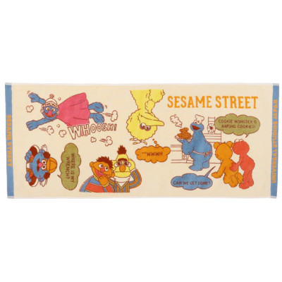 セサミストリートフェイスタオル