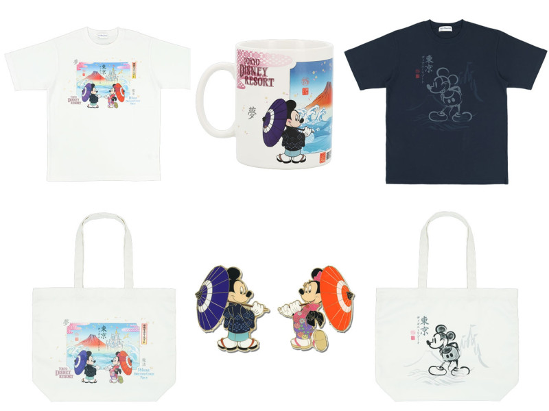 【6/4発売】ミッキー&ミニー和グッズまとめ！浮世絵や水墨画デザインのTシャツやバッグ、文房具が登場
