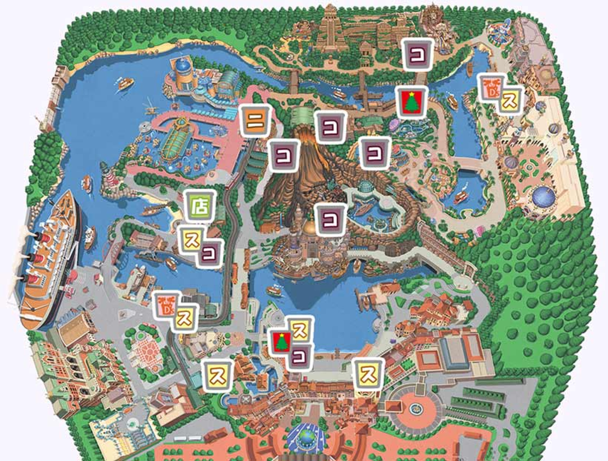 東京ディズニーシードリンクマップ キャステル Castel ディズニー情報