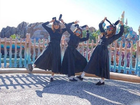 黒ロングスカート キャステル Castel ディズニー情報
