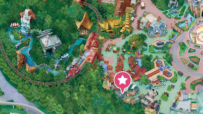 クリスタルアーツの地図 キャステル Castel ディズニー情報