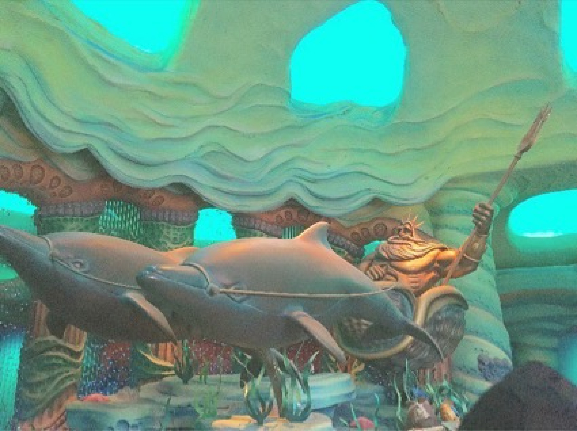 マーメイドラグーンのアンダー ザ シーエリアで出迎えるキング トリトン キャステル Castel ディズニー情報 マーメイドラグーンのアンダー ザ シーエリアで出迎えるキング トリトン キャステル Castel ディズニー情報