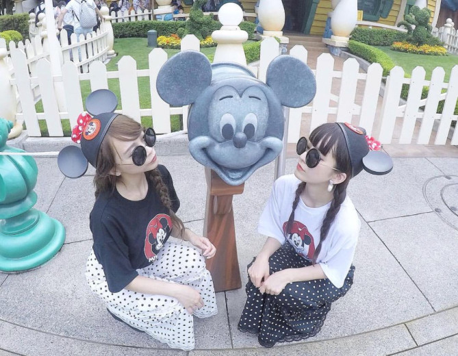 最新 おそろい ディズニー 服装 夏 ちょうどディズニーの写真