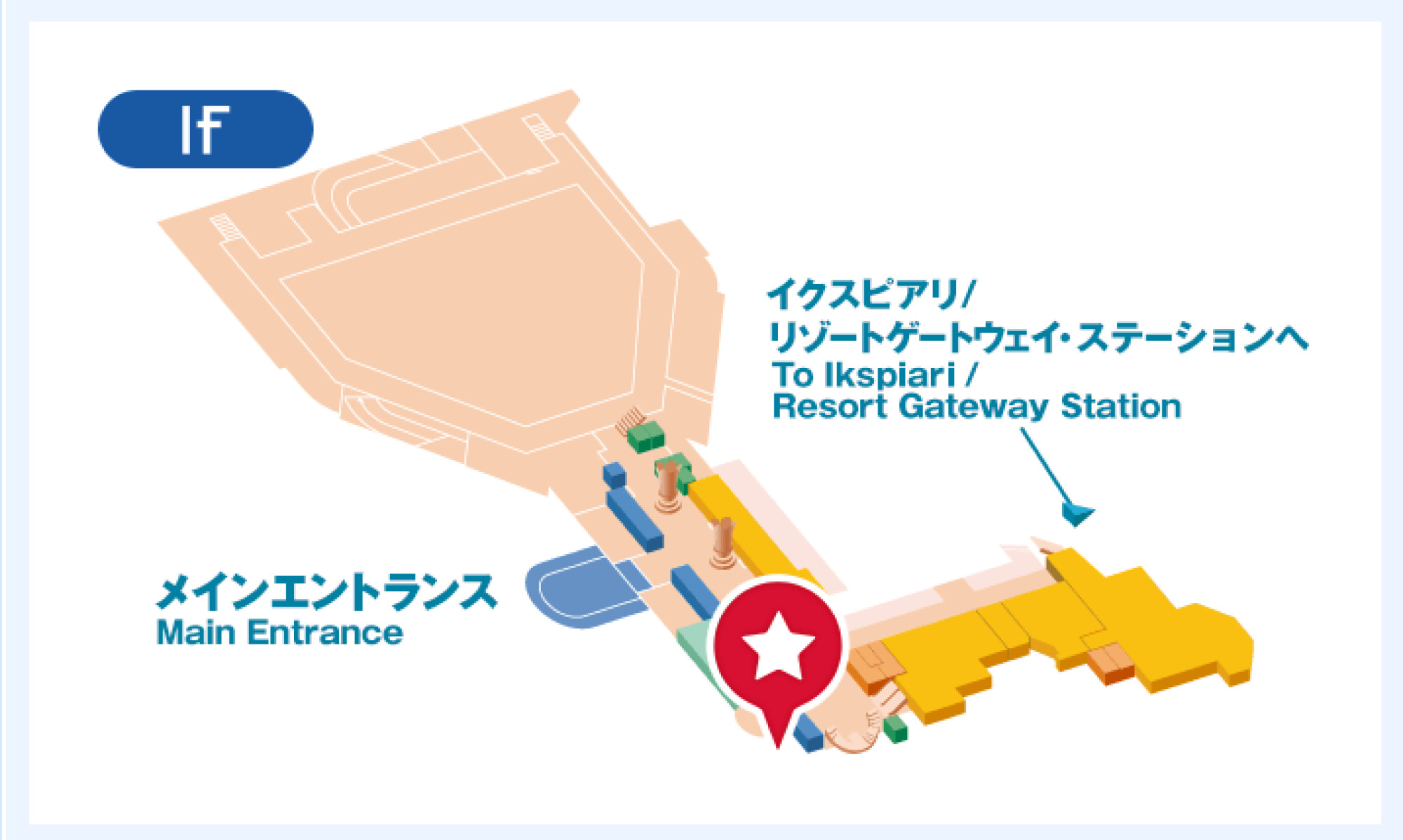 アンバサダーホテル ディズニーリゾートクルーザーバス停地図 キャステル Castel ディズニー情報