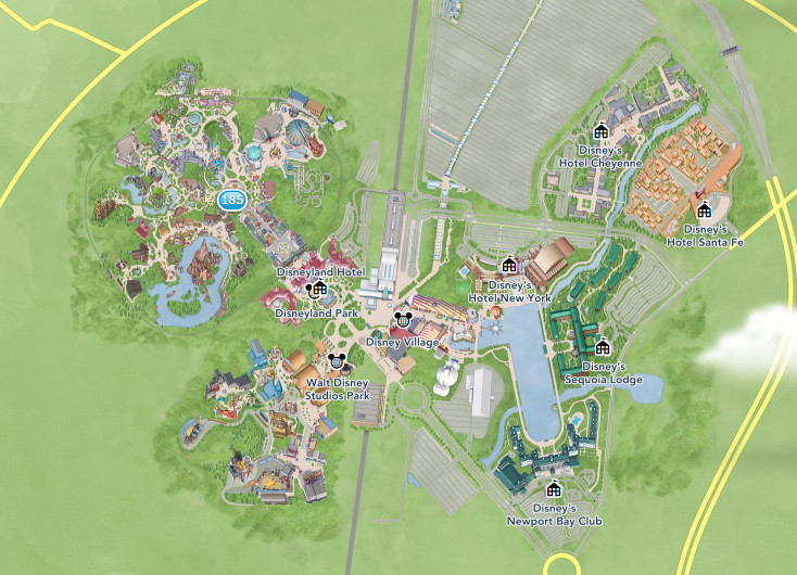 ディズニーランド パリの地図 キャステル Castel ディズニー情報