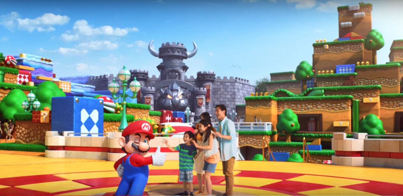 任天堂マリオエリア Super Nintendo World でマリオとふれあうゲストのイメージ キャステル Castel ディズニー情報