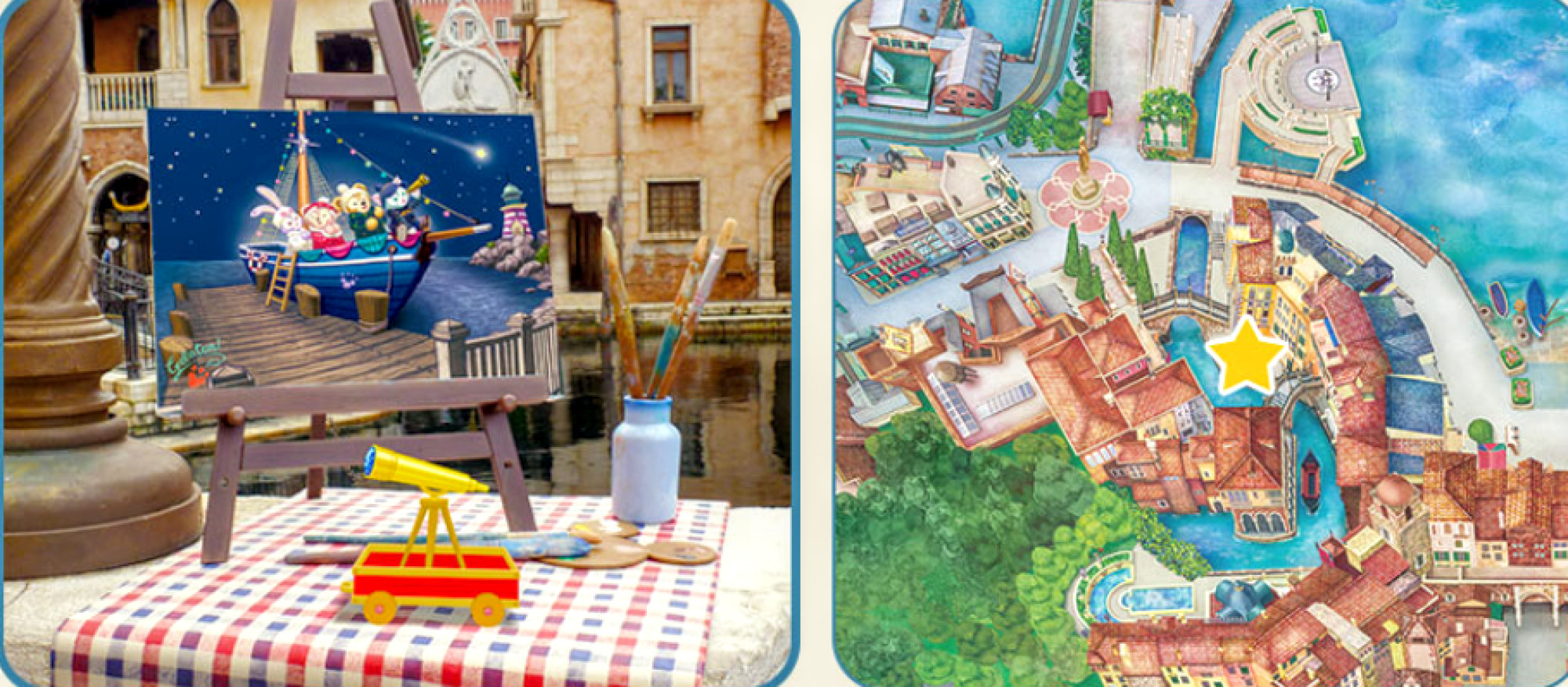 ジェラトーニが描いた絵と場所 キャステル Castel ディズニー情報