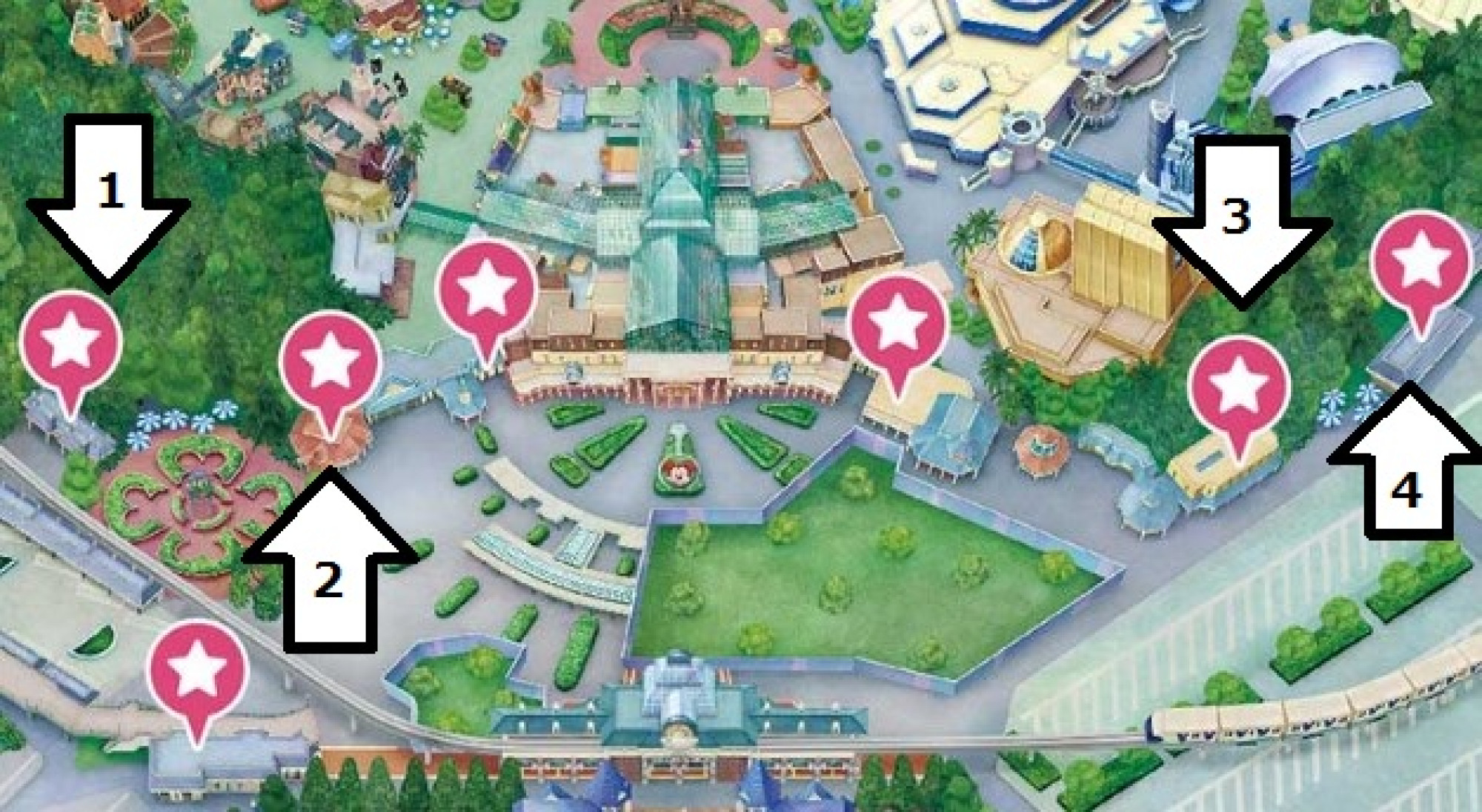 ディズニーランドのパーク外コインロッカーマップ キャステル CASTEL ディズニー情報