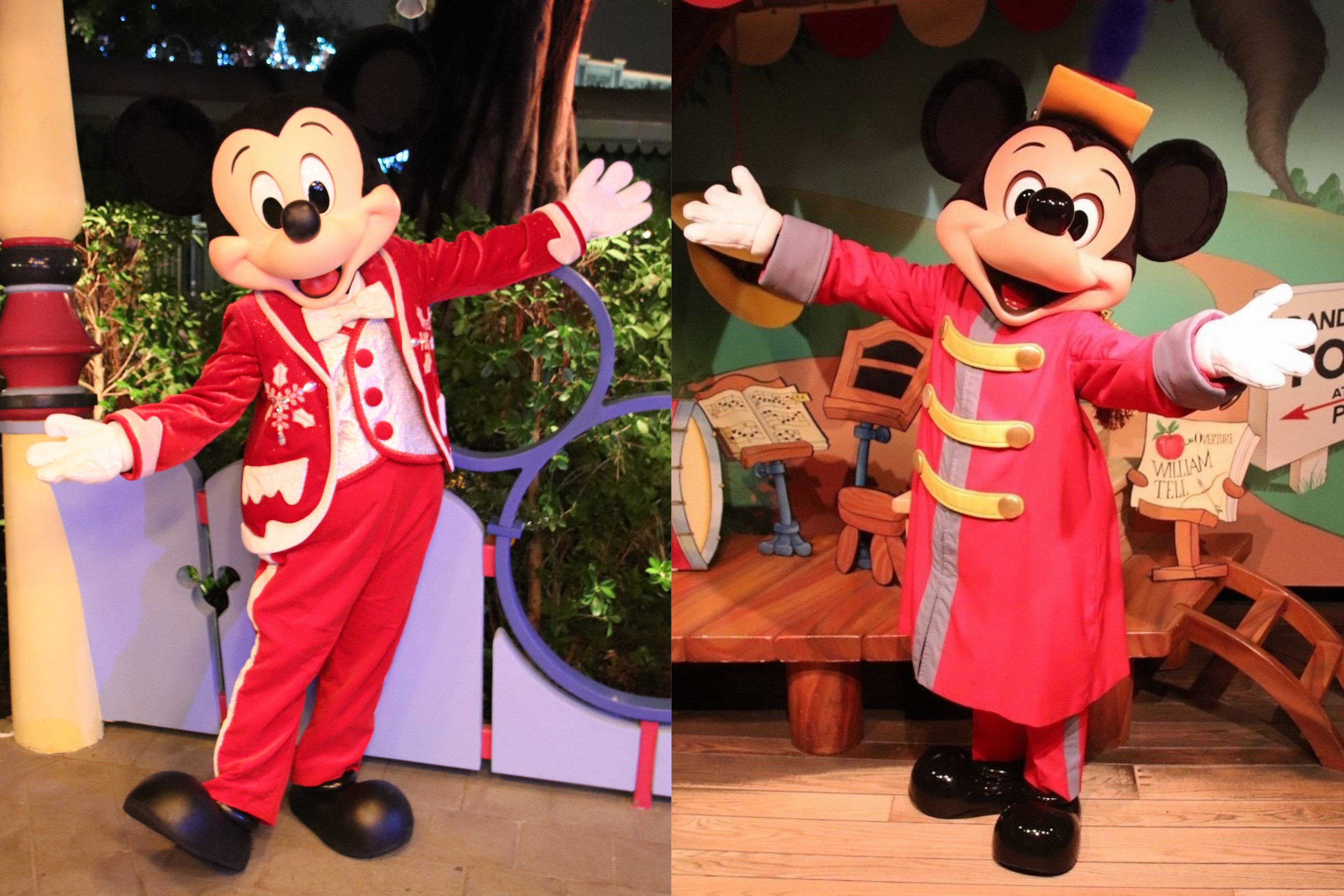 香港ディズニーランドのミッキー 左 と東京ディズニーランドのミッキー 右 キャステル Castel ディズニー情報