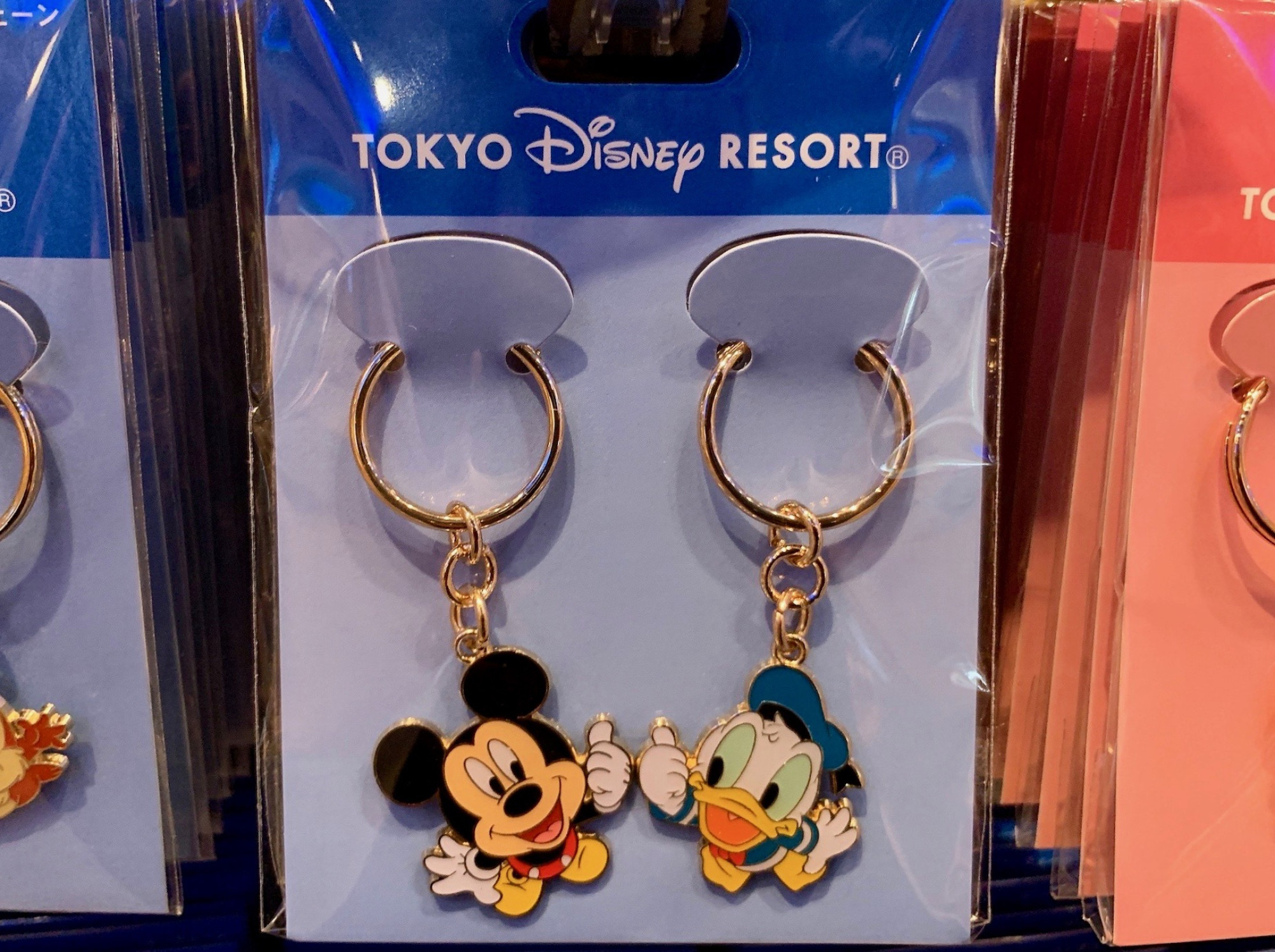 ミッキー ドナルドのペアキーチェーン キャステル Castel ディズニー情報