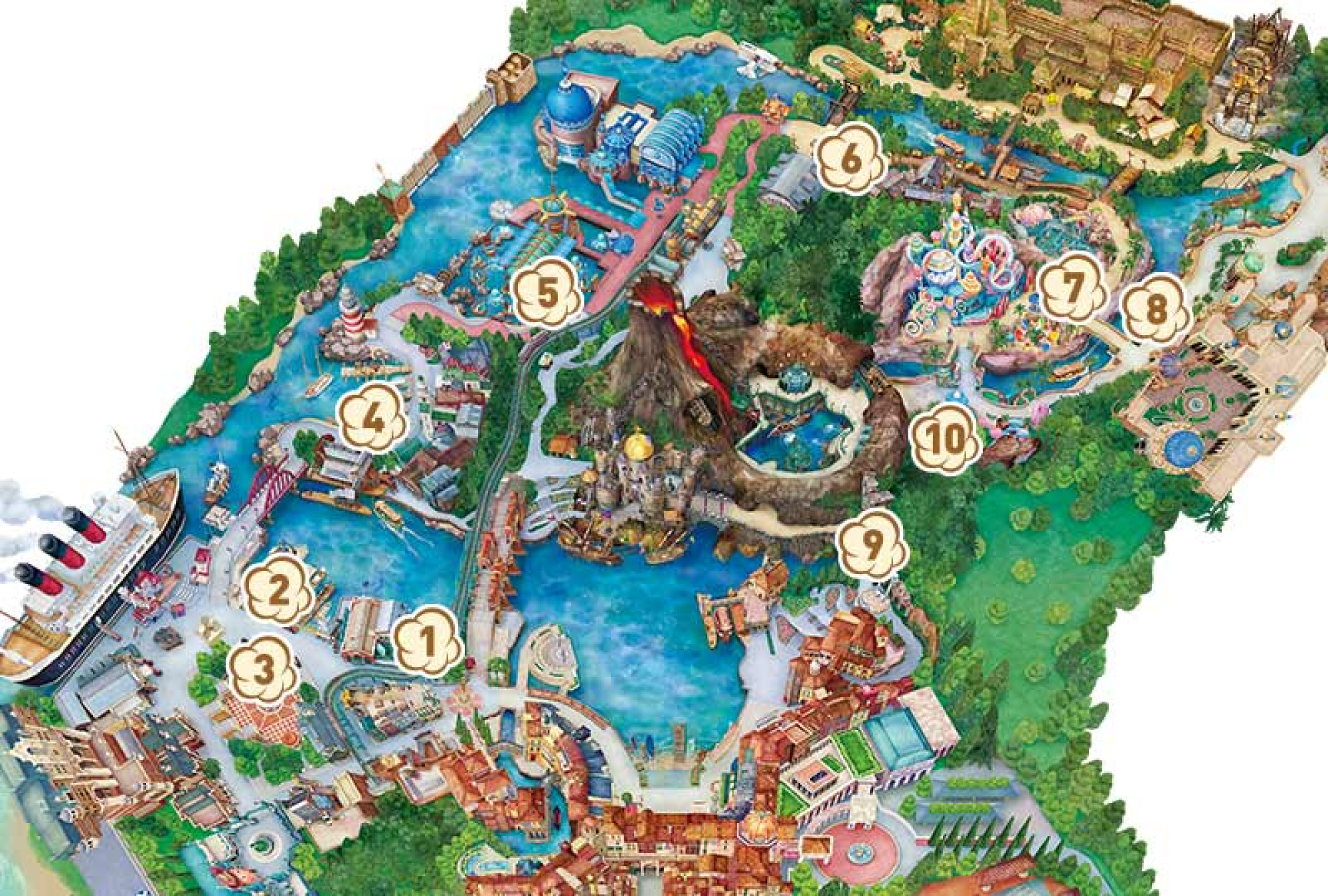 ディズニーシー ポップコーンワゴンmap キャステル Castel ディズニー情報