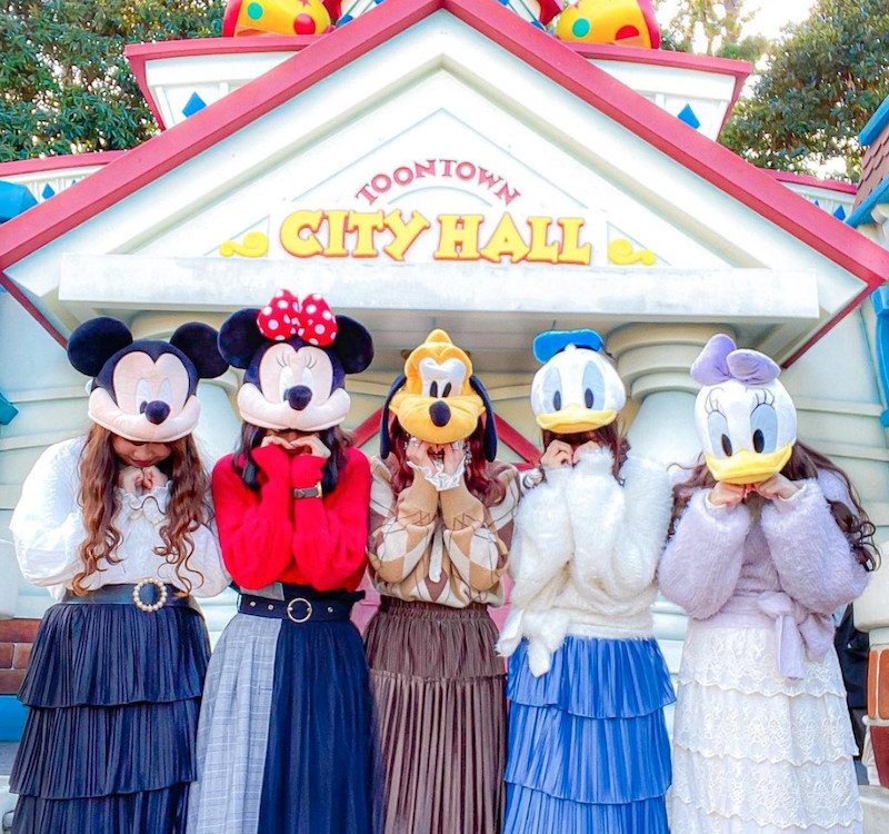 東京ディズニーランド ミッキー ミニー 被り物 ファンキャップ まとめ売り-