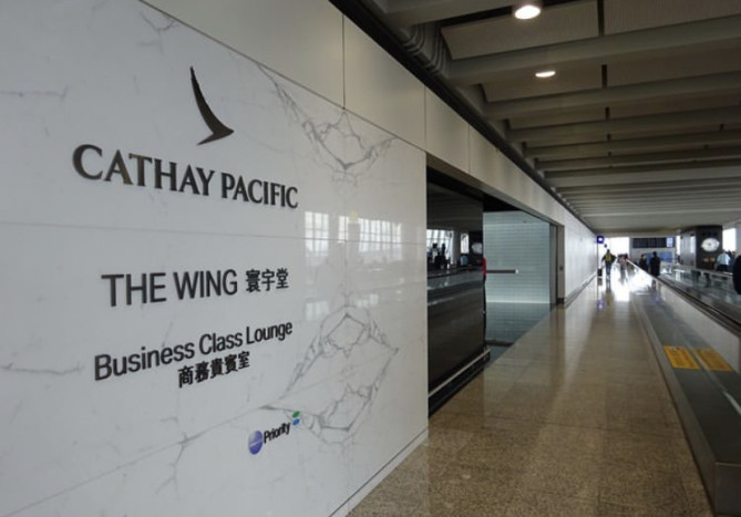 キャセイパシフィックラウンジ