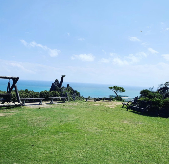 カフェくるくまの広い庭