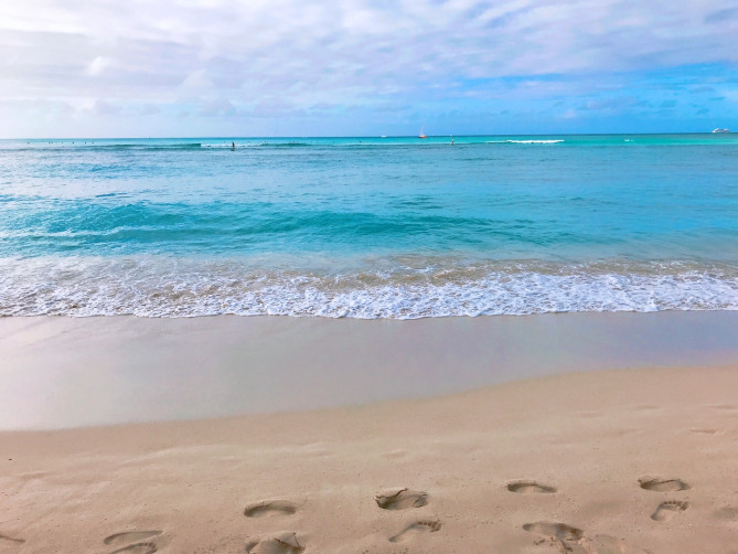ハワイの海