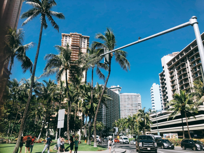 ハワイの街並み