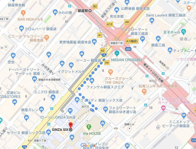 アクセス 銀座シックスへの行き方を解説 各駅からの道順 所要時間 出口まとめ