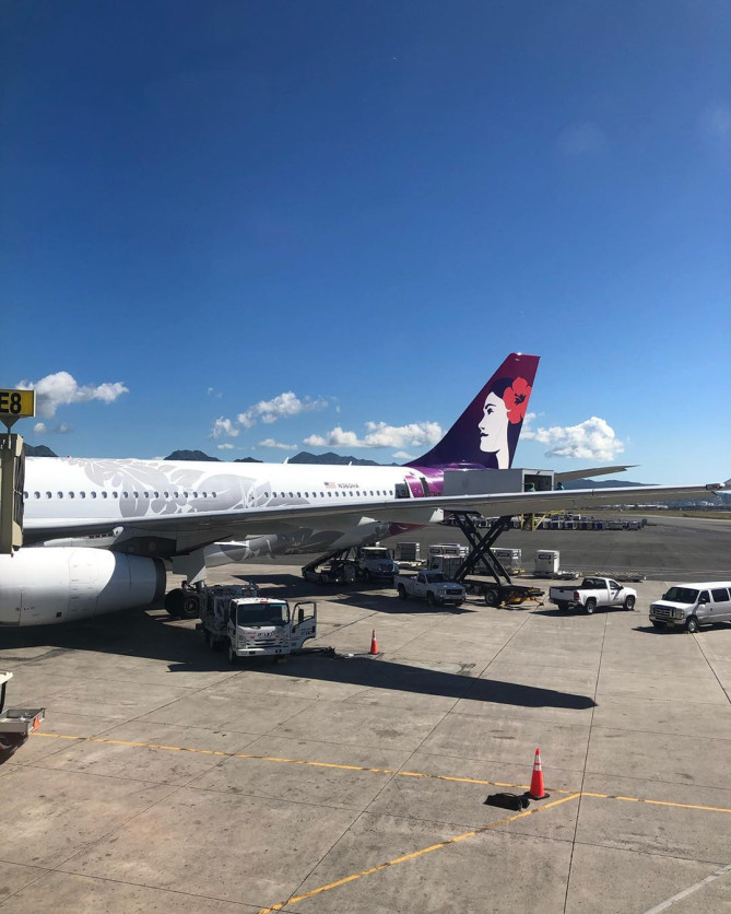 ハワイアン航空の飛行機