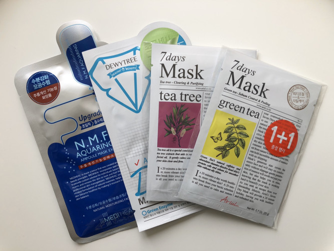 韓国コスメのシートマスク