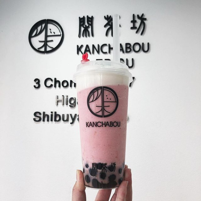 いちごスムージー+タピオカ