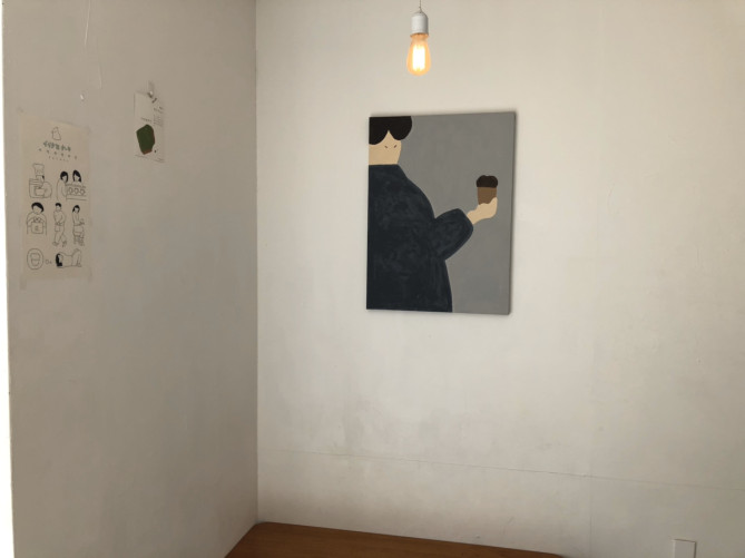 チェジュ島のカフェ店内