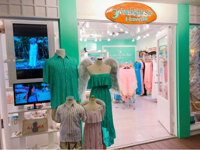天使の羽がトレードマークの、かわいらしいお店です!