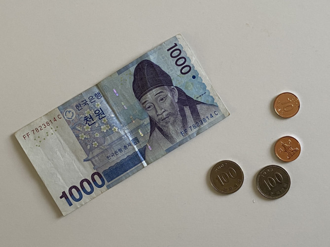 韓国の通貨「ウォン」