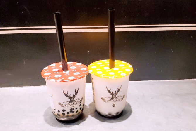 大人気の黒糖タピオカミルクティー