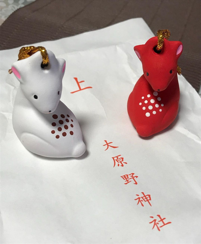 大原野神社　神鹿縁結び土鈴