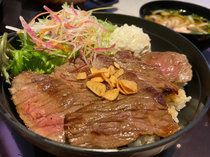 和食と和カフェ さくら茶屋 能登牛のステーキ丼
