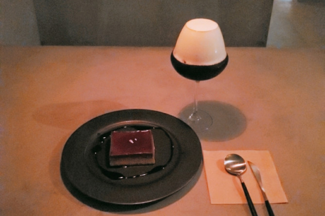 大人気の「プリン」と「アイスカフェオレ」