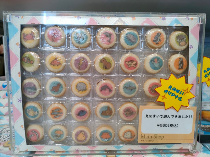新江ノ島水族館（えのすい）お土産：えのすいで遊んできました！！（ラングドシャ）