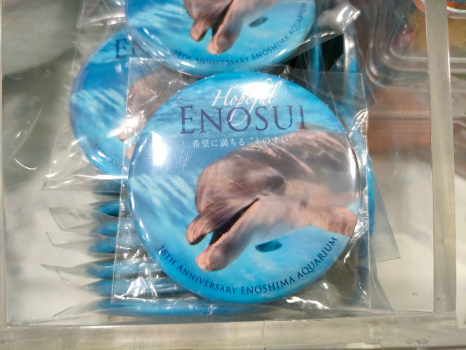 新江ノ島水族館（えのすい）お土産：缶バッジ