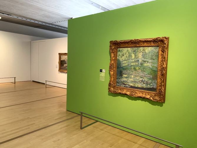 ポーラ美術館の展示(クロード・モネ 《睡蓮の池》)