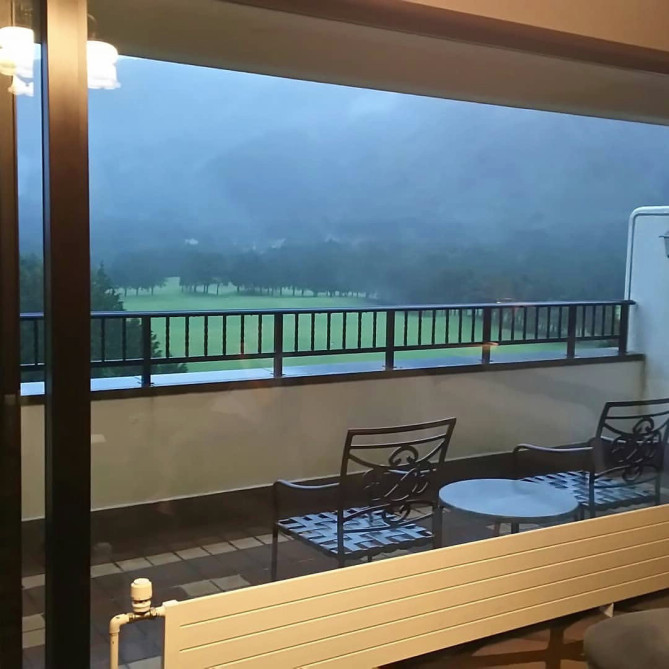 バルコニーの眺め 箱根 仙石原 プリンスホテル