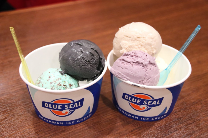 ブルーシールのアイスクリーム