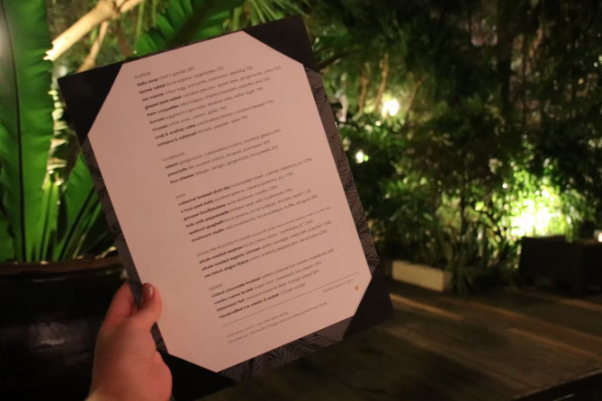 abaca restaurant(アバカレストラン)のメニュー