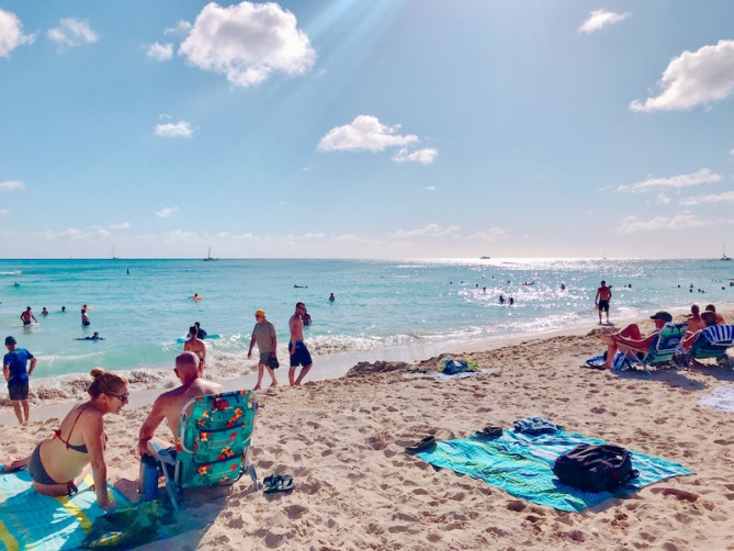 ハワイのビーチ